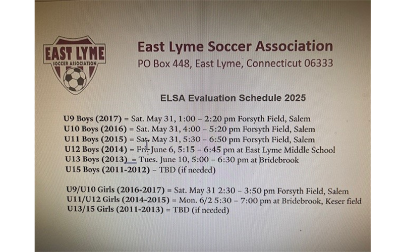 Evaluation (aka Tryouts) Schedule for Fall Travel Soccer